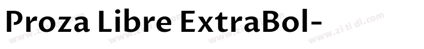 Proza Libre ExtraBol字体转换